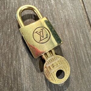 Louis Vuitton Gold Lock and Key #218